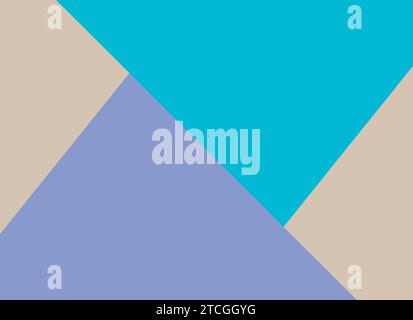 Minimal geometric pastel paper cut background template vector. Stock Vector