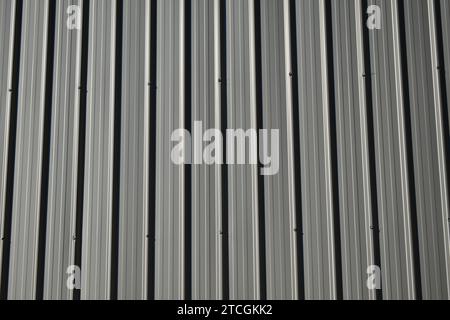 Corrugated metal sheet texture background Stock Photo