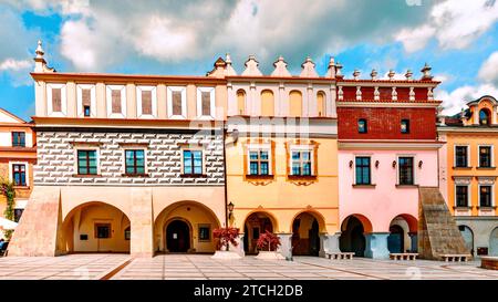 The city of Tarnow is not only the unique beauty of the Old Town, which has preserved medieval streets, Poland. Stock Photo