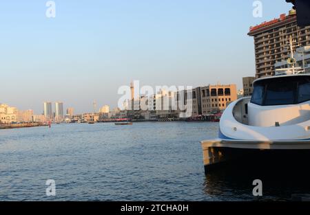 A view of the Dubai creek in Dubai, UAE. Stock Photo