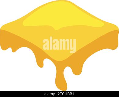 cheese sliced melted product Stock Vector