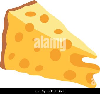 cheese sliced melted product Stock Vector