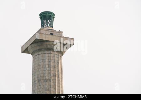 Obelisk of Perry's Victory & International Peace Memorial in Put-in-Bay, Ohio Stock Photo