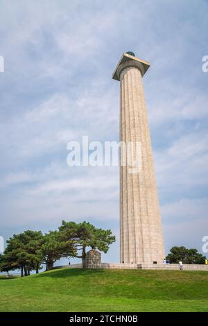 Obelisk of Perry's Victory & International Peace Memorial in Put-in-Bay, Ohio Stock Photo