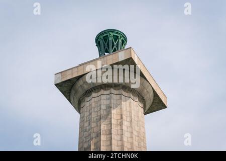 Obelisk of Perry's Victory & International Peace Memorial in Put-in-Bay, Ohio Stock Photo