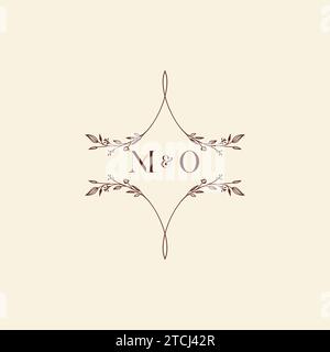 MO wedding initial logo letters in high quality professional design that will print well across any print media Stock Vector