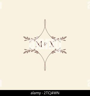 MX wedding initial logo letters in high quality professional design that will print well across any print media Stock Vector