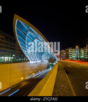 Chemnitz entrance underground car park Stock Photo