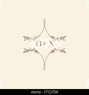 ON wedding initial logo letters in high quality professional design that will print well across any print media Stock Vector