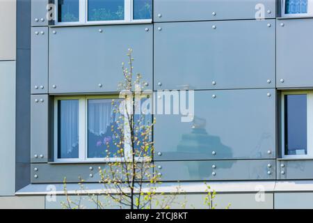 Dresden prefabricated building refurbishment Stock Photo