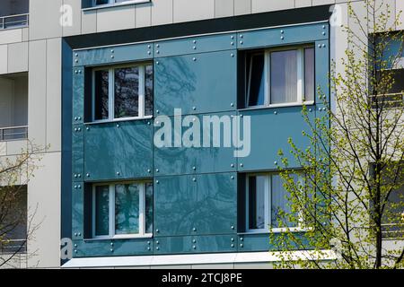 Dresden prefabricated building refurbishment Stock Photo