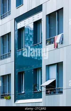 Dresden prefabricated building refurbishment Stock Photo