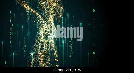 Information data technology background. Hand drawn vector Stock Vector