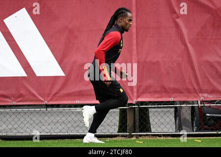 Rome, Italy. 13th Dec, 2023. Renato Sanches of AS Roma trains the day before the Europa League Group G football match between AS Roma and Sheriff at Fulvio Bernardini sporting center in Rome (Italy), December 13rd, 2023. Credit: Insidefoto di andrea staccioli/Alamy Live News Stock Photo