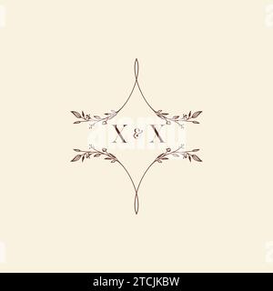 XX wedding initial logo letters in high quality professional design that will print well across any print media Stock Vector