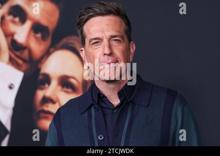 LOS ANGELES, CALIFORNIA, USA - DECEMBER 12: American actor and comedian Ed Helms arrives at the Los Angeles Special Screening Of Netflix's 'Maestro' held at the Academy Museum of Motion Pictures on December 12, 2023 in Los Angeles, California, United States. (Photo by Xavier Collin/Image Press Agency) Stock Photo