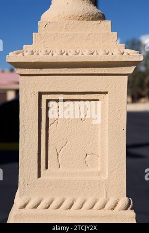 classic fence column made from stone Stock Photo