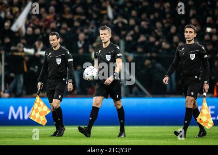 Copenhagen, Denmark. 12th Dec, 2023. Referee Daniele Orsato seen during the UEFA Champions League match between FC Copenhagen and Galatasaray at Parken in Copenhagen. (Photo Credit: Gonzales Photo/Alamy Live News Stock Photo