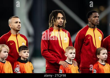 Copenhagen, Denmark. 12th Dec, 2023. Sacha Boey of Galatasaray seen during the UEFA Champions League match between FC Copenhagen and Galatasaray at Parken in Copenhagen. (Photo Credit: Gonzales Photo/Alamy Live News Stock Photo