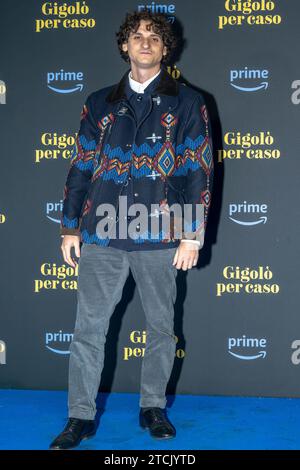 The Italian actor Antonio Banno during the photocall for the presentation of the Italian series on Amazon Prime Video, 'Gigolo per caso' in Rome on 12.12.2023 Stock Photo