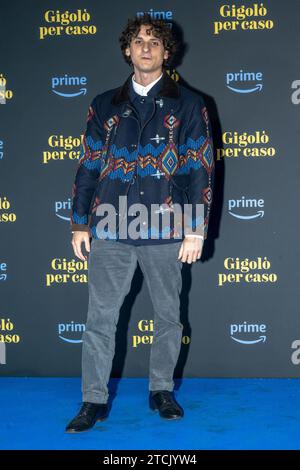 The Italian actor Antonio Banno during the photocall for the presentation of the Italian series on Amazon Prime Video, 'Gigolo per caso' in Rome on 12.12.2023 Stock Photo