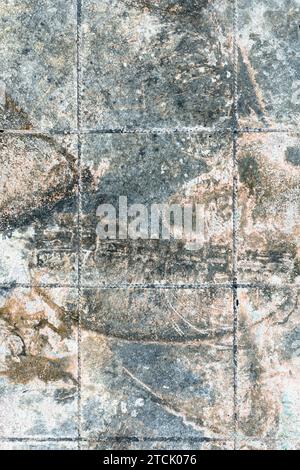 cement or concrete wall with painting pattern texture and background seamless Stock Photo