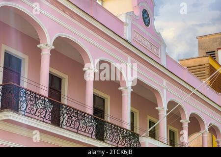 Architecture in famous place, Ciego de Avila, Cuba Stock Photo