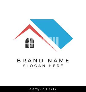 Real Estate logo design template, Construction Architecture Building symbol vector editable Stock Vector