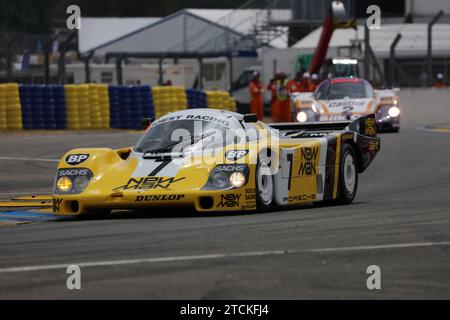 2023 Le Mans Legends Parade - 1984 & 1985 Winning Porsche 956B Stock Photo