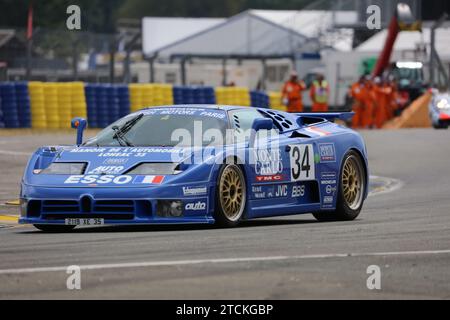 2023 Le Mans Legends Parade - 1994 Bugatti EB110 SS Stock Photo