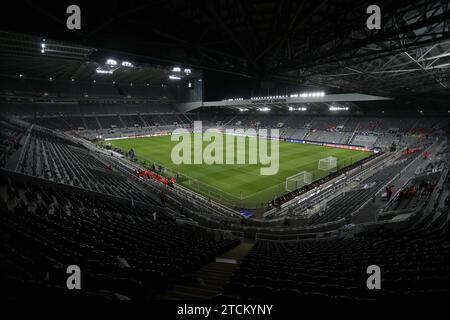 Newcastle on Wednesday 13th December 2023.A general view of the ground before the UEFA Champions League Group F match between Newcastle United and Associazione Calcio Milan at St. James's Park, Newcastle on Wednesday 13th December 2023. (Photo: Robert Smith | MI News) Credit: MI News & Sport /Alamy Live News Stock Photo