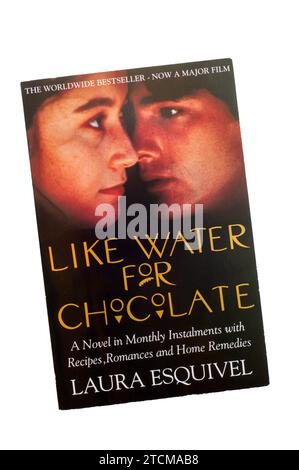 Paperback copy of Like Water for Chocolate by Mexican novelist Laura Esquivel.  First published in Mexico in 1989 & in English in 1992. Stock Photo