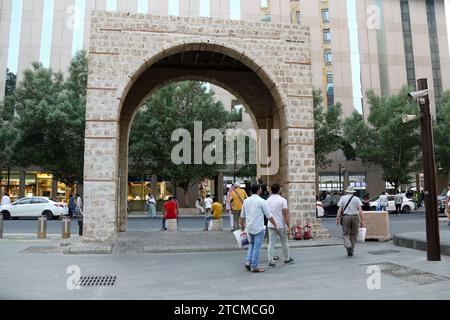 Al Fordha Gate in the old city neighbourhood of Jeddah in Saudi Arabia Stock Photo