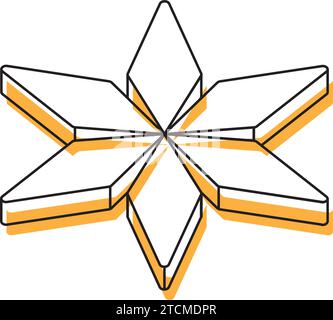 2d isometric star shape icon Vector Stock Vector Image & Art - Alamy