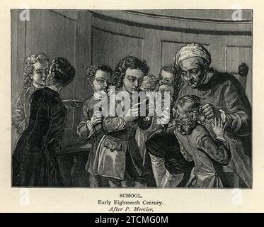 Punishment by birching in a school Stock Photo - Alamy