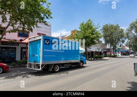 Australia Post Startrack vehicle in Wagga Wagga, Startrack are the parcel delivery arm of Australia Post,NSW,Australia Stock Photo