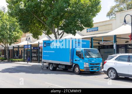 Australia Post Startrack vehicle in Wagga Wagga, Startrack are the parcel delivery arm of Australia Post,NSW,Australia Stock Photo