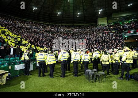 Glasgow, UK. 13th Dec, 2023. Glasgow - {persons} during the 6th leg of the UEFA Champions League group stage between Celtic v Feyenoord at Celtic Park on 13 December 2023 in Glasgow, Scotland. Credit: box to box pictures/Alamy Live News Stock Photo