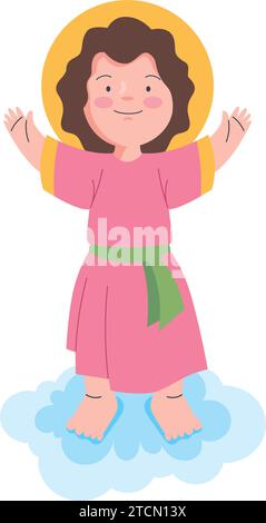 divino nino jesus traditional Stock Vector