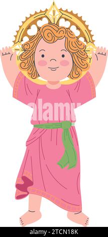 divino nino jesus faith Stock Vector