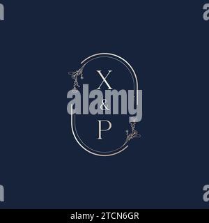 XP wedding initial logo letters in high quality professional design that will print well across any print media Stock Vector