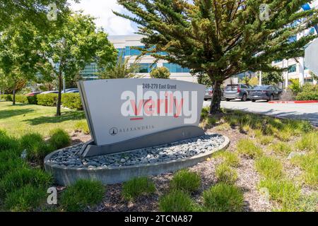 Verily headquarters in South San Francisco, California, USA - June 7, 2023. Stock Photo