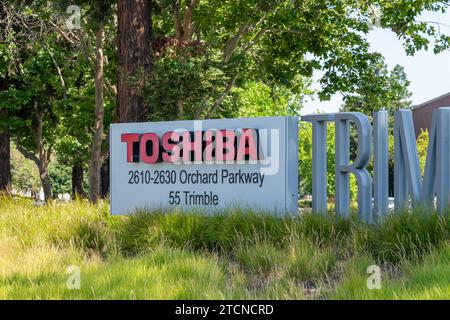 Toshiba America Electronic Components (TAEC) office at Orchard Parkway in Silicon Valley, San Jose, California, USA Stock Photo