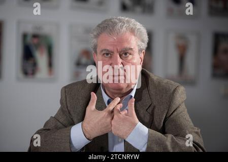 Madrid, 12/20/2019. Round table with Francesc Carreras, Elisa de la Nuez, César Antonio Molina and José María Mugica. Photo: Maya Balanya. Archdc. Credit: Album / Archivo ABC / Maya Balanya Stock Photo