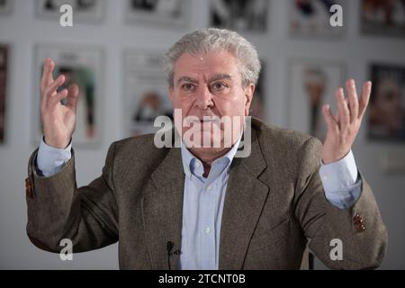 Madrid, 12/20/2019. Round table with Francesc Carreras, Elisa de la Nuez, César Antonio Molina and José María Mugica. Photo: Maya Balanya. Archdc. Credit: Album / Archivo ABC / Maya Balanya Stock Photo