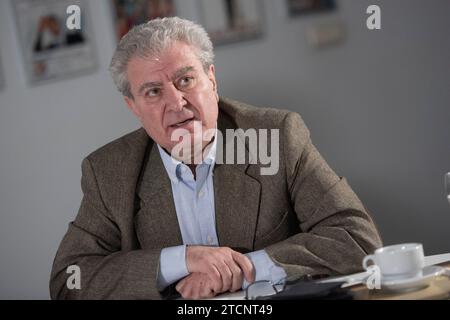 Madrid, 12/20/2019. Round table with Francesc Carreras, Elisa de la Nuez, César Antonio Molina and José María Mugica. Photo: Maya Balanya. Archdc. Credit: Album / Archivo ABC / Maya Balanya Stock Photo