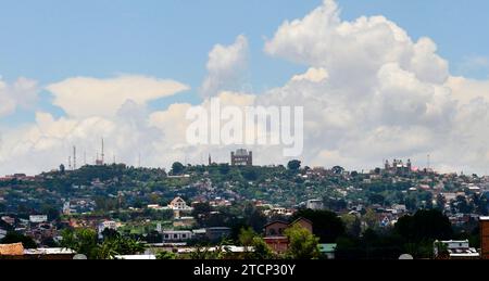 A view of the Rova Royal palace in Antananarivo, Madagascar. Stock Photo