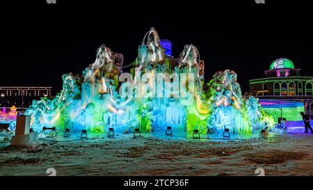 Changchun, Changchun, China. 14th Dec, 2023. On December 12, 2023, Changchun, Jilin, The 5th Changchun Ice and Snow World officially opened on December 12. (Credit Image: © SIPA Asia via ZUMA Press Wire) EDITORIAL USAGE ONLY! Not for Commercial USAGE! Stock Photo