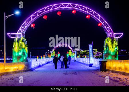 Changchun, Changchun, China. 14th Dec, 2023. On December 12, 2023, Changchun, Jilin, The 5th Changchun Ice and Snow World officially opened on December 12. (Credit Image: © SIPA Asia via ZUMA Press Wire) EDITORIAL USAGE ONLY! Not for Commercial USAGE! Stock Photo