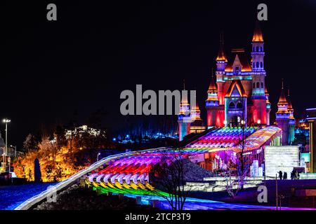 Changchun, Changchun, China. 14th Dec, 2023. On December 12, 2023, Changchun, Jilin, The 5th Changchun Ice and Snow World officially opened on December 12. (Credit Image: © SIPA Asia via ZUMA Press Wire) EDITORIAL USAGE ONLY! Not for Commercial USAGE! Stock Photo